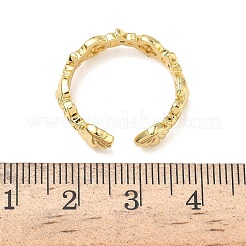 304 Stainless Steel Cubic Zirconia Cuff Open Rings for Women&nbsp;RJEW-Z122-02G-06