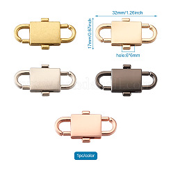 5 Colors Adjustable Alloy Chain Buckles&nbsp;PALLOY-TA0001-91-RS