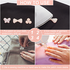36Pcs 6 Style Non Woven Fabric Ornament Accessories&nbsp;DIY-AR0002-26