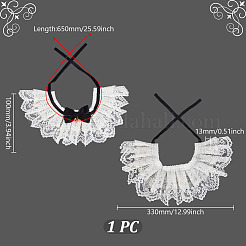 Bowknot Polyester Dog Bibs&nbsp;AJEW-WH0651-22B-01