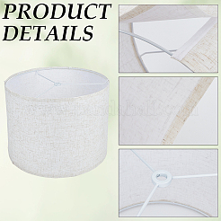 2Pcs Linen with Iron Lamp Shades&nbsp;AJEW-CN0007-38B