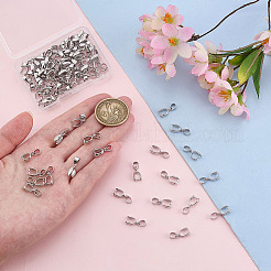 80Pcs Brass Pinch Bails&nbsp;KK-ME0002-28