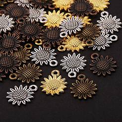 80Pcs 4 Colors Tibetan Style Alloy Pendants&nbsp;FIND-SZ0001-84