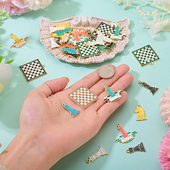 36Pcs 18 Styles Alloy Enamel Pendants&nbsp;ENAM-TA0003-78