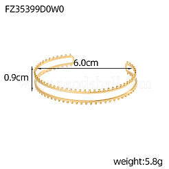 304 Stainless Steel Cuff Bangles&nbsp;STAS-OY007-69G