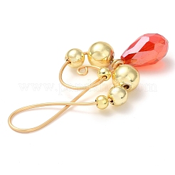 Electroplated Synthetic Non-magnetic Hematite & Teardrop Glass Big Pendants&nbsp;PALLOY-JF02961