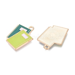 Alloy Enamel Pendants&nbsp;ENAM-Q004-01KCG-16