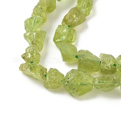Raw Rough Natural Peridot Beads Strands&nbsp;G-M453-C02
