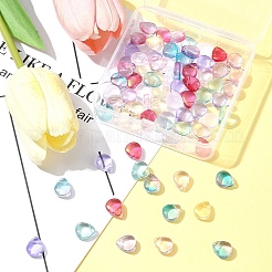 8 Colors Transparent Spray Painted Glass Beads&nbsp;GLAA-FS0001-85