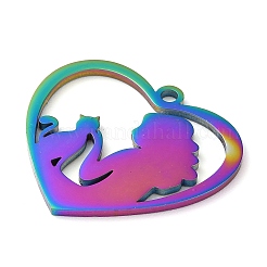 304 Stainless Steel Pendants&nbsp;STAS-R116-06RC