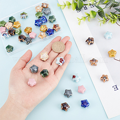 40Pcs 10 Colors Handmade Porcelain Beads&nbsp;PORC-AR0001-09