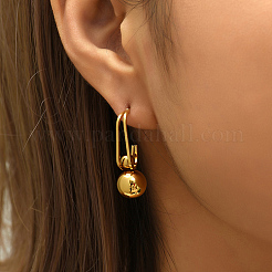 304 Stainless Steel Dangle Stud Earrings&nbsp;JK7797