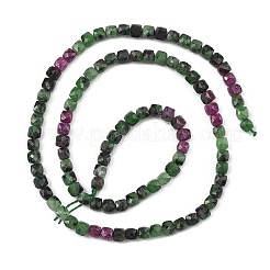 Natural Ruby in Zoisite Beads Strands&nbsp;G-D103-C07