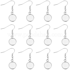 60Pcs 304 Stainless Steel Earring Hooks&nbsp;STAS-BBC0009-93B