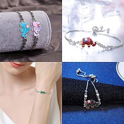 70Pcs 14 Styles Zinc Alloy Connector Charms&nbsp;ENAM-CJ0004-21