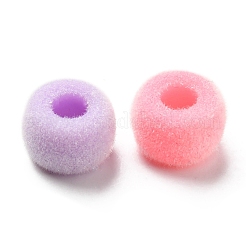 Flocky Acrylic European Beads&nbsp;OACR-E020-06