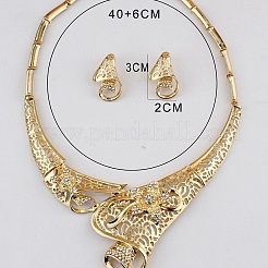Alloy Rhinestone Necklaces and Earrings Sets for Women&nbsp;FS-WG2D758-02