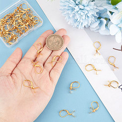 50Pcs 304 Stainless Steel Leverback Earring Findings with Pendant Bails&nbsp;STAS-BBC0001-52G