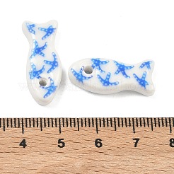 Printed Handmade Porcelain Beads&nbsp;PORC-A031-04