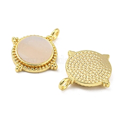 Brass Pendants with Shell&nbsp;KK-L208-30G