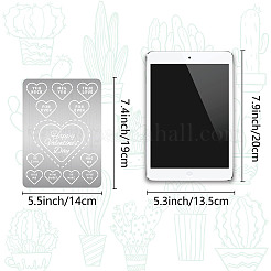 Valentine's Day Stainless Steel Metal Cutting Dies Stencils&nbsp;DIY-WH0289-090