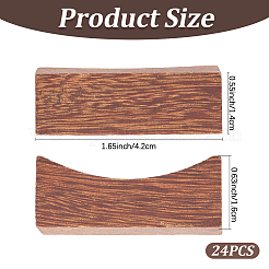 Wooden Chopsticks Rest Dinner Spoon Stand Knife Fork Holder&nbsp;DJEW-CP0001-42A