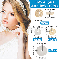 600Pcs 4 Style Brass & 316 Surgical Stainless Steel Spacer Beads&nbsp;STAS-CN0001-14