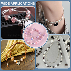 160Pcs 6 Styles 304 Stainless Steel Half Drilled Beads&nbsp;FIND-PH0027-37
