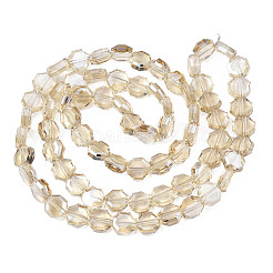 Electroplate Transparent Glass Beads Strands&nbsp;EGLA-N002-27-F02
