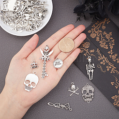 Tibetan Style Alloy Pendants & Links Set&nbsp;PALLOY-PH0013-91