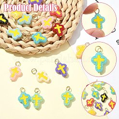 20Pcs 10 Colors Handmade Lampwork Pendants&nbsp;PALLOY-CJ00166