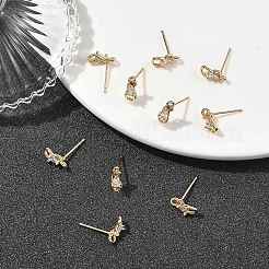 SHEGRACE Teardrop Brass Micro Pave Clear Cubic Zirconia Stud Earrings&nbsp;XGRQ4N543-701G