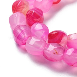 Natural Banded Agate Beads Strands&nbsp;G-G172-02B