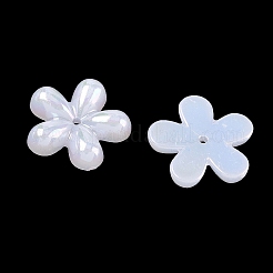 Plating Opaque Acrylic Imitation Shell Beads&nbsp;OACR-P039-04A