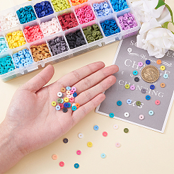 Handmade Polymer Clay Beads&nbsp;CLAY-PH0001-13-6mm