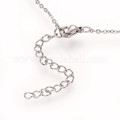 PVD Vacuum Plating 304 Stainless Steel Pendant Necklaces&nbsp;NJEW-H012-08