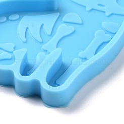 Skull Cat Shaped Pendant Silicone Molds&nbsp;DIY-L067-J01