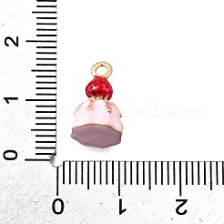 Zinc Alloy Enamel Charms&nbsp;FIND-U029-01G-09