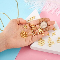 DIY Bee Honeycomb Necklace Making&nbsp;DIY-TA0002-87G