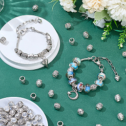 90Pcs Zinc Alloy European Beads&nbsp;FIND-SP0005-97B