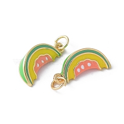 Brass Enamel Pendants&nbsp;KK-D336-06G-02