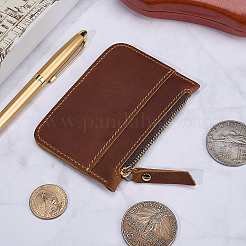 Rectangle Leather Credit Card Wallets for Women Men&nbsp;AJEW-WH20007-09B