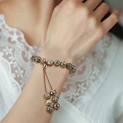 Tibetan Style dZi Beads&nbsp;TDZI-WH0001-01