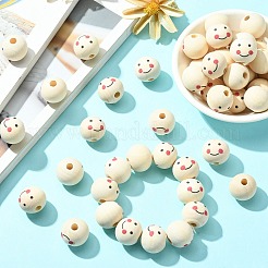 Natural Wood Beads&nbsp;X-WOOD-T019-13B