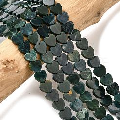 Natural Moss Agate Beads Strands&nbsp;G-A272-A01-24