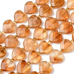 Heated Natural Citrine Beads Strands&nbsp;G-L654-M04-01