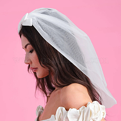 Bowknot Polyester Mesh Bridal Veils&nbsp;AJEW-WH20067-072A