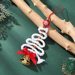 Christmas Tree Polyester Pendant Decoration&nbsp;HJEW-JM04433-02