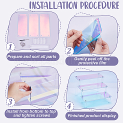 3-Tier Acrylic Display Risers&nbsp;ODIS-WH0078-11
