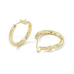 Rack Plating Brass Rectangle Pattern Huggie Hoop Earrings for Women&nbsp;EJEW-I277-06G